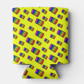 Rafraîchisseur Pour Canette Funky Neon Motif arc-en-ciel (Dos)