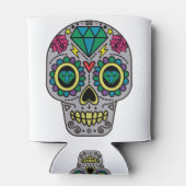 Rafraîchisseur Pour Canette Funky Sugar Skull Design Boho Loo (Dos)