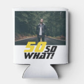 Rafraîchisseur Pour Canette Funny 50 alors que Citer photo 50e anniversaire (Dos)