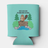 Rafraîchisseur Pour Canette Funny Animal Busy Beaver Dam Project (Dos)