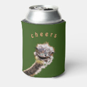 Rafraîchisseur Pour Canette Funny Can Cooler avec Happy Ostrich - Texte person (Can Dos)