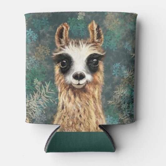 Rafraîchisseur Pour Canette Funny Can Cooler Curieux Llama Joueuse (Devant)