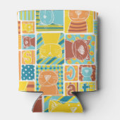 Rafraîchisseur Pour Canette Funny Cat Fabric Papier peint (Dos)