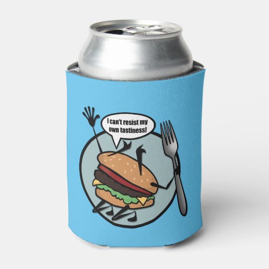RAFRAÎCHISSEUR POUR CANETTE FUNNY CHEESEBURGER CAN COOLER (Can devant)