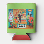 Rafraîchisseur Pour Canette Funny Christmas Stocking Stuffer VOTRE NOM Bière (Devant)