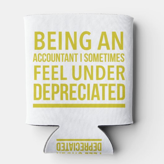 Rafraîchisseur Pour Canette Funny Comptable Pun (Dos)