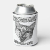 Rafraîchisseur Pour Canette Funny cute cat meme for cat persons and cat owners (Can devant)