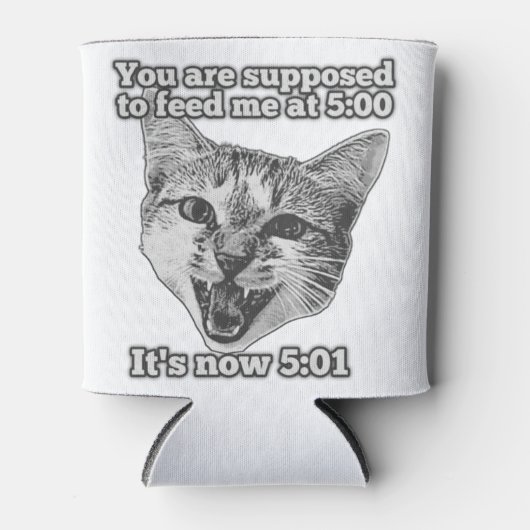 Rafraîchisseur Pour Canette Funny cute cat meme for cat persons and cat owners (Devant)
