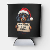 Rafraîchisseur Pour Canette Funny Dachshund Christmas Dear Santa I Can Explain (Devant)