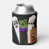 Rafraîchisseur Pour Canette Funny Frankenstein Citrouille fantôme Homme invisi (Can devant)