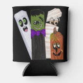 Rafraîchisseur Pour Canette Funny Frankenstein Citrouille fantôme Homme invisi (Devant)