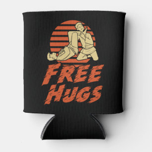 Rafraîchisseur Pour Canette Funny Free Hugs - Brésilien Jiu-Jitsu, BJJ Cadeau