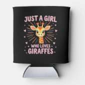 Rafraîchisseur Pour Canette Funny Giraffe Design For Women Girls Safari Giraff (Devant)