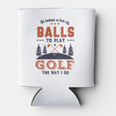 Rafraîchisseur Pour Canette Funny Golfing Golfing Beaucoup de balles pour joue (Devant)