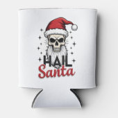Rafraîchisseur Pour Canette Funny Hail Santa Claus Skull Skeleton Antichrist C (Devant)