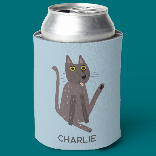 Rafraîchisseur Pour Canette Funny Humour de chat personnalisé