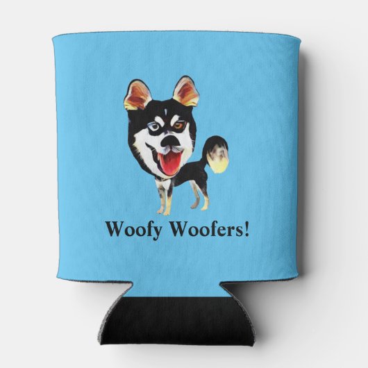 Rafraîchisseur Pour Canette Funny Husky Sibérien peut refroidir (Dos)