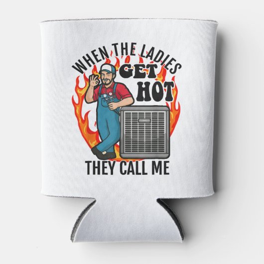 Rafraîchisseur Pour Canette Funny HVAC Technician Air Conditioning Engineer Te (Devant)