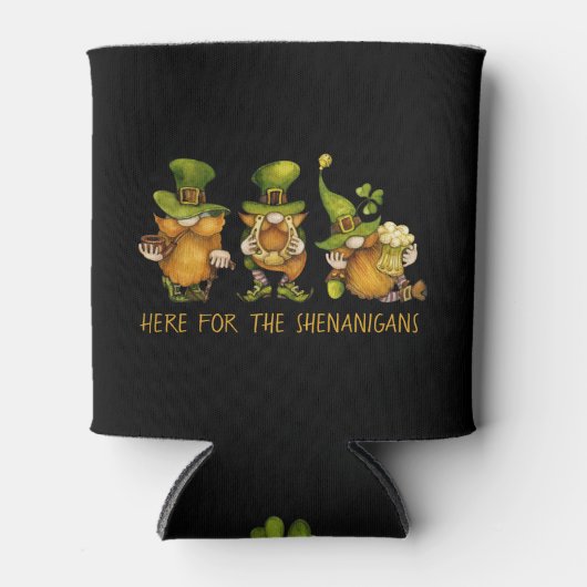 Rafraîchisseur Pour Canette Funny Irish Gnomes Shenanigans St Patrick's Day (Devant)