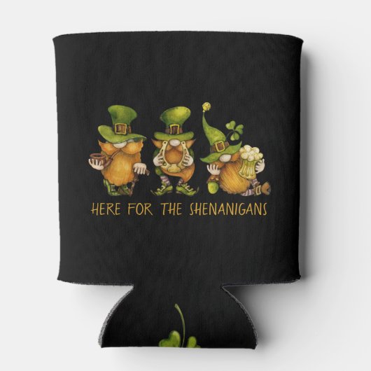 Rafraîchisseur Pour Canette Funny Irish Gnomes Shenanigans St Patrick's Day (Dos)