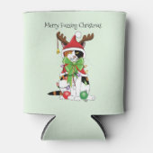 Rafraîchisseur Pour Canette Funny Noël CalicoCat (Devant)