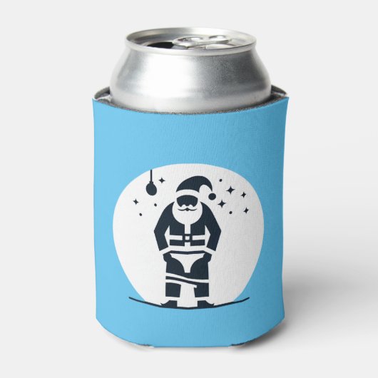 Rafraîchisseur Pour Canette Funny Père Noël Christmas - Hilarious Festive Holi (Can devant)