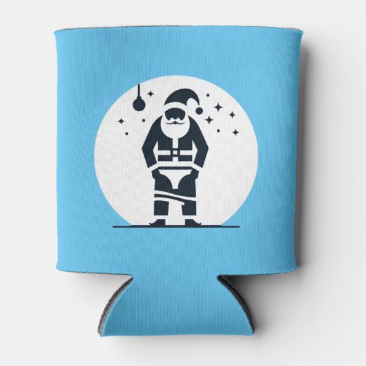 Rafraîchisseur Pour Canette Funny Père Noël Christmas - Hilarious Festive Holi (Devant)