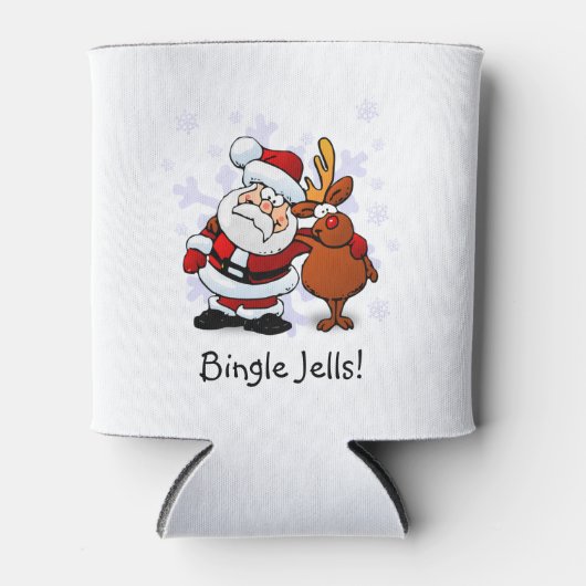 Rafraîchisseur Pour Canette Funny Père Noël & Rudolph Vacances Can Cooler (Devant)