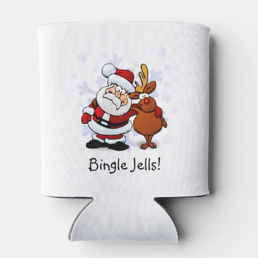 Rafraîchisseur Pour Canette Funny Père Noël & Rudolph Vacances Can Cooler (Dos)