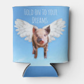 Rafraîchisseur Pour Canette Funny Pigs Might Fly Hold onto Dreams (Devant)