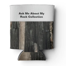 Funny Rockhound Black White Striped Rock Scientifi