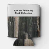 Rafraîchisseur Pour Canette Funny Rockhound Black White Striped Rock Scientifi (Dos)