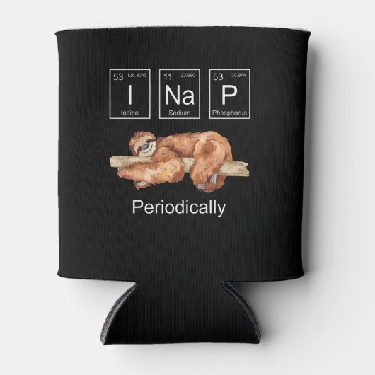 Rafraîchisseur Pour Canette Funny Science Sloth (Devant)