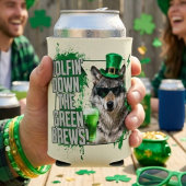 Rafraîchisseur Pour Canette Funny St. Patrick's Day Wolf Can Cooler
