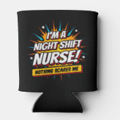 Rafraîchisseur Pour Canette Funny Superhero nuit Shift Infirmière Appréciation (Dos)