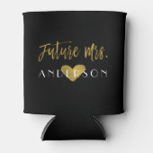 Rafraîchisseur Pour Canette Futur Mme Gold Foil Bride Can Cooler (Devant)