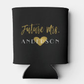 Rafraîchisseur Pour Canette Futur Mme Gold Foil Bride Can Cooler (Dos)