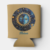 Rafraîchisseur Pour Canette Galaxie céleste moderne Monogramme Sun Moon (Dos)