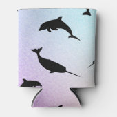 Rafraîchisseur Pour Canette Galaxie colorée du requin-requin noir (Devant)