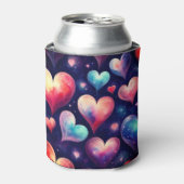 Rafraîchisseur Pour Canette Galaxy Hearts Valentine Art (Can devant)