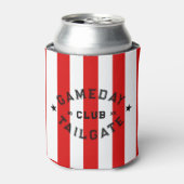 Rafraîchisseur Pour Canette Gameday Tailgate Club Red Stripe Custom Party (Can devant)