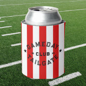 Rafraîchisseur Pour Canette Gameday Tailgate Club Red Stripe Custom Party