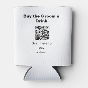 Rafraîchisseur Pour Canette garçon d'honneur scan QR pour payer une boisson au