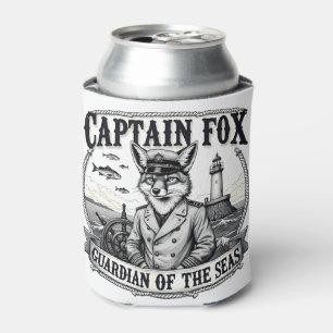 Rafraîchisseur Pour Canette Gardien des mers Capitaine Fox, dessin nautique