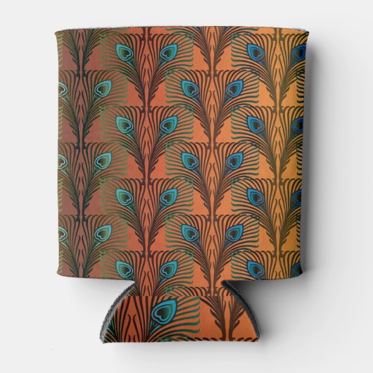 Rafraîchisseur Pour Canette Gatsby Grandes plumes design art déco (Devant)