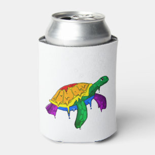 Rafraîchisseur Pour Canette Gay pride Arc-en-ciel drapeau Tortue de mer subtil