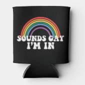 Rafraîchisseur Pour Canette Gay pride LGBT Sounds Gay I'm In Rainbow Gay (Devant)