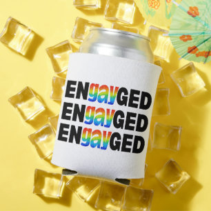 Rafraîchisseur Pour Canette Gay pride moderne mignon EnGAYging Typographie