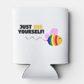 Rafraîchisseur Pour Canette Gay pride sois toi-même (Dos)