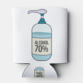 Rafraîchisseur Pour Canette Gel Sanitizer à la main avec 70% d'alcool (Dos)